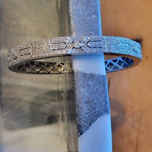 Elegant Silver Bangle Bracelet